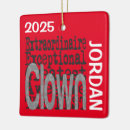 Search for circus christmas tree decorations Clown