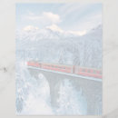 Search for red train Engadine alps