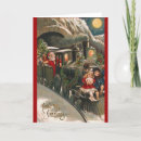 Search for vintage train christmas cards Locomotive