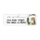 Search for baby owl return address labels Forest