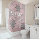 Search for pink christmas shower curtains Elegant