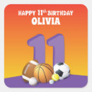 Search for eleventh birthday stickers Sports