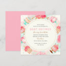 Search for pink and mint baby shower invitations Watercolor