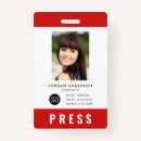 Search for media id badges Red
