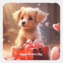 Search for valentines day puppy stickers Happy