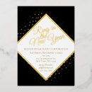 Search for black tie new years eve invitations Gold
