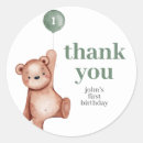 Search for teddy bear birthday stickers Boy