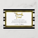 Search for black white stripes thank you cards Striped