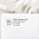 Search for bichon return address labels Cute
