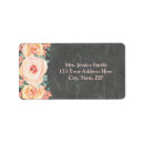 Search for chalkboard floral return address labels Pretty
