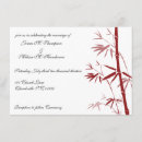Search for bamboo wedding invitations Red
