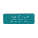 Search for casual return address labels Handwritten script