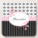 Search for damask coasters Black and white