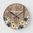 Search for sunflower kitchen clocks Rustic