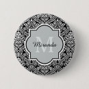 Search for black damask badges Elegant