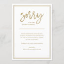 Search for sorry invitations Cancelled