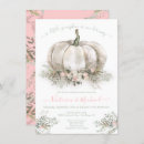 Search for white pumpkin baby shower invitations Foliage