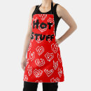 Search for valentin aprons Red