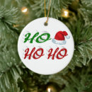 Search for ho ho ho christmas tree decorations Red