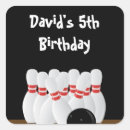 Search for bowling square stickers Party