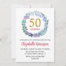 Search for golden 50th birthday invitations Fifty and fabulous