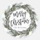 Search for pine wreath stickers Rustic