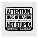 Search for sign language posters Hard of hearing
