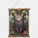 Search for black cat flowers art Antique