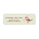 Search for pink bird return address labels Pretty