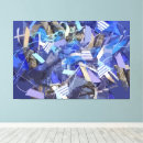 Search for blue and grey abstract canvas prints Geometric