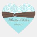 Search for aqua damask stickers Brown