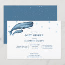 Search for watercolor whale baby shower invitations Elegant