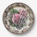 Search for vintage skeleton plates Halloween