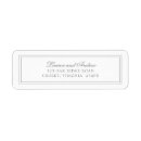Search for silver return address labels Minimalist