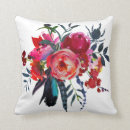 Search for navy and red cushions Watercolor floral
