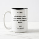 Search for funny husband mugs Wife