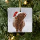Search for cow christmas tree decorations Snowflakes