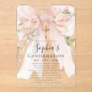 Search for square christening invitations Pink