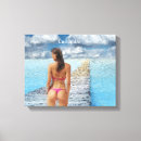 Search for bikini canvas prints Swimsuit