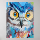 Search for owl paintings posters Colourful