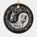 Search for theatre christmas tree decorations Comedy and tragedy