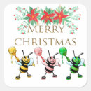 Search for christmas bees stickers Honey
