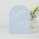 Search for script christening invitations Blue