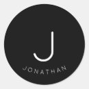 Search for single initial stickers Minimalist
