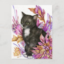 Search for black cat design postcards Kitten