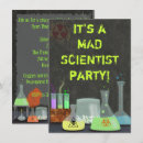 Search for scientists 4x6 invitations Chemistry