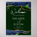Search for navy blue gold welcome wedding signs Agate