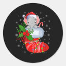 Search for funny elephants stickers Merry christmas