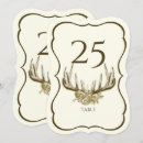 Search for deer antlers table cards Rustic