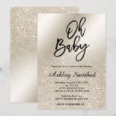 Search for metallic baby shower invitations Foil